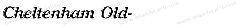 Cheltenham Old字体转换